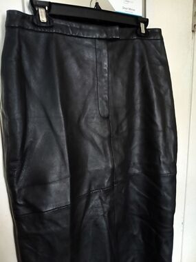 bagatelle Black Faux Leather Skirt